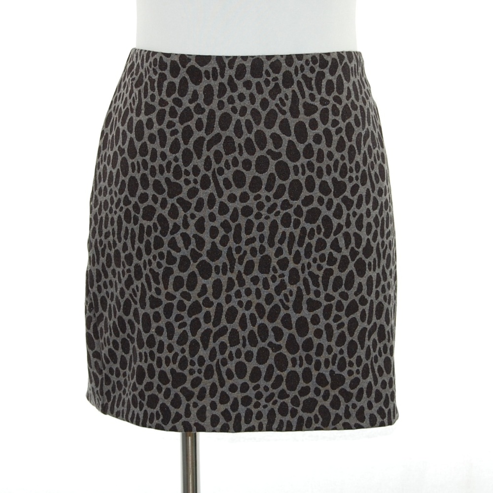 *FREE WITH PURCHASE* Banana Republic Gray & Black Animal Print Mini